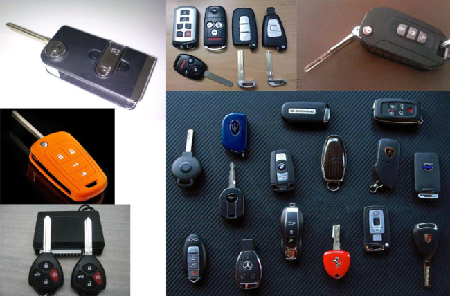 Một số loại chia khóa ô tô có trên thị trường